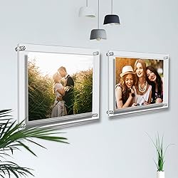 AMEITECH Acrylic Floating Picture Frame, 11x14