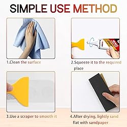 Drywall Patch Repair Kit with Scraper, Wall Spackle