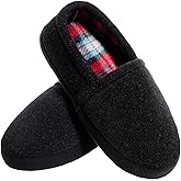 festooning Kids Boys Comfy Warm Indoor House Slippers Fleece Memory Foam Shoes