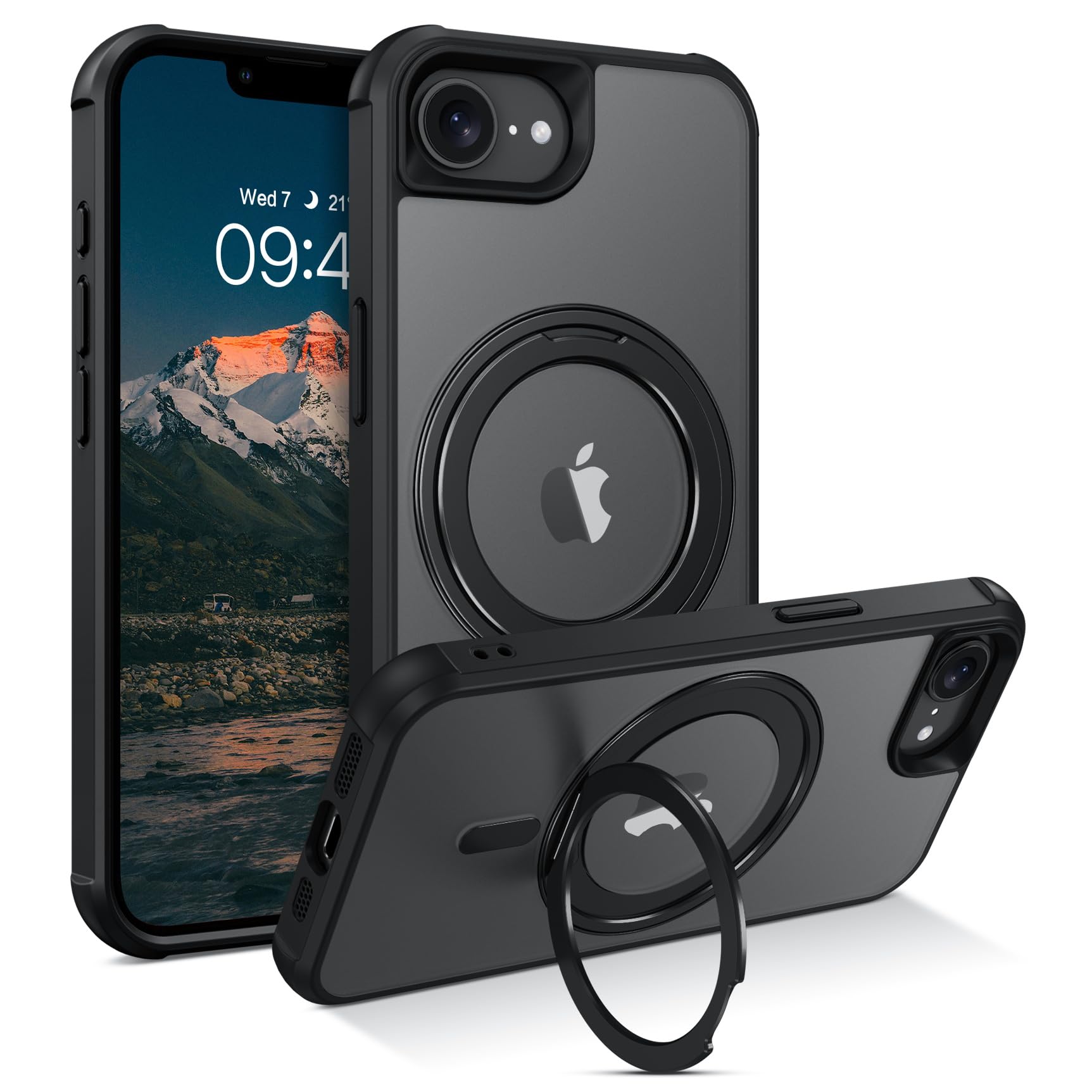 Photo 1 of ***MISSING PARTS***
BENTOBEN for iPhone 16e Case, iPhone 16e Magnetic Phone Case with MagSafe Rotatable Invisible Kickstand Ring Holder Design Shockproof Women Men Girl Boy Protective Cover for iPhone 16e 6.1", Black