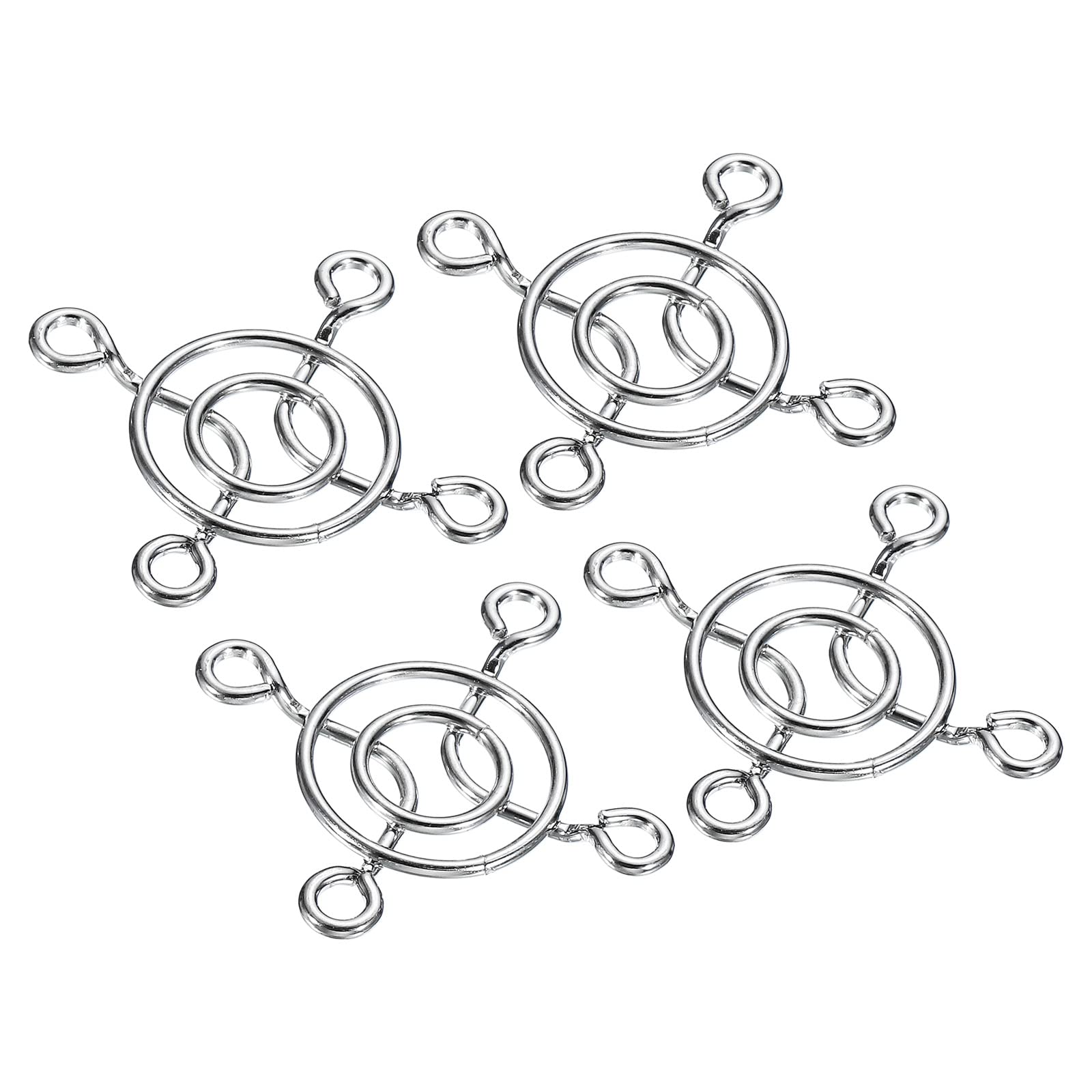 PATIKIL 30mm Fan Finger Grill, 4 Pack Metal Grill Protector Guard for 30X30mm Fan Protective Cover DIY, Silver