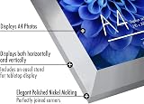 Americanflat A4 Silver Picture Frame Engineered Wood Shatter Glass view 3