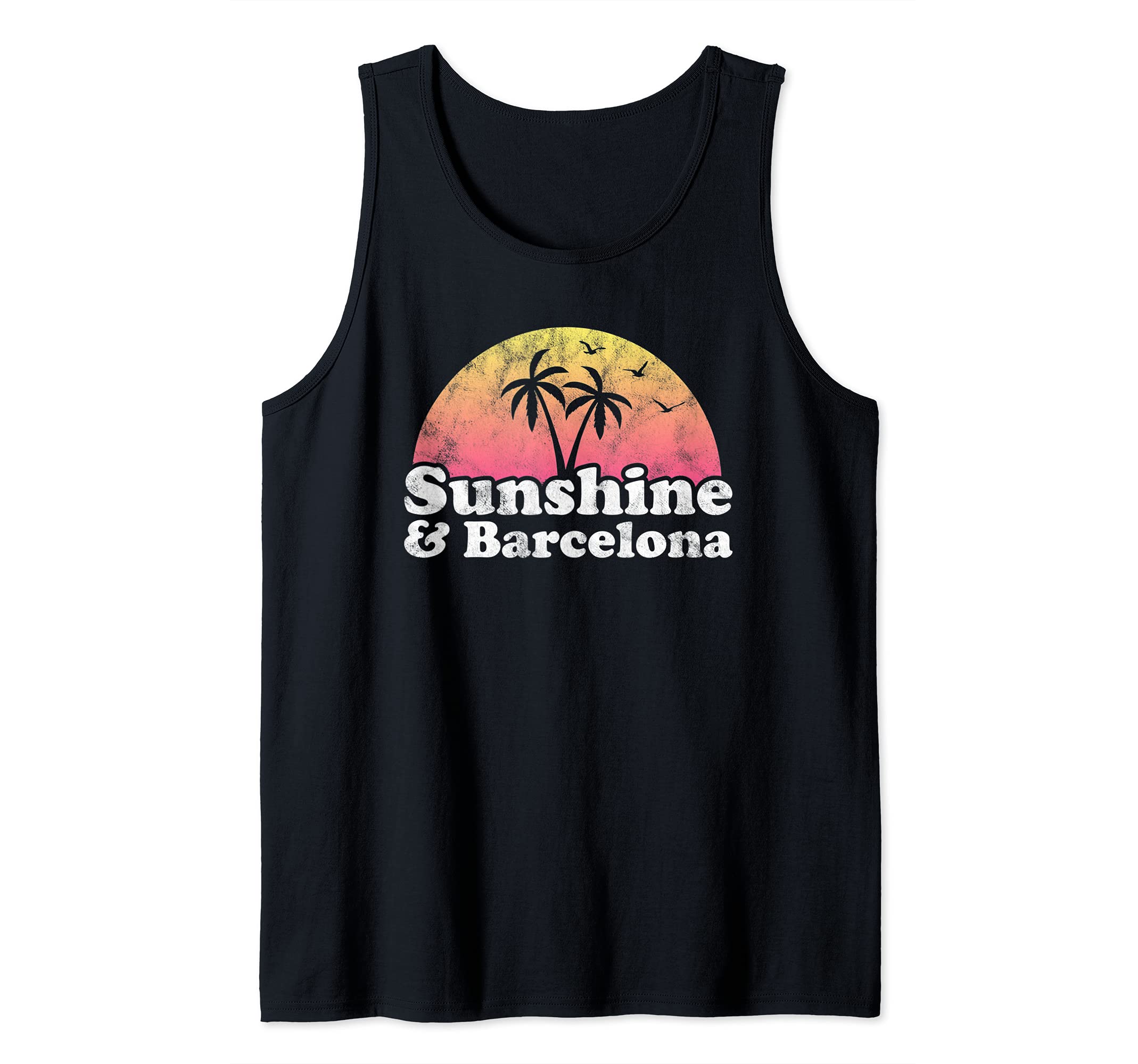 Sunshine and Barcelona Spain Tank Top