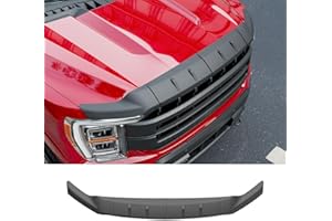 Xipoo Hood Protector Compatible with 2021-2025 Ford F150 XLT/XL/STX/Lariat Hood Deflector TPE Shield Replacement for 2021 2022 2023 2024 2025 Ford F-150 Accessories