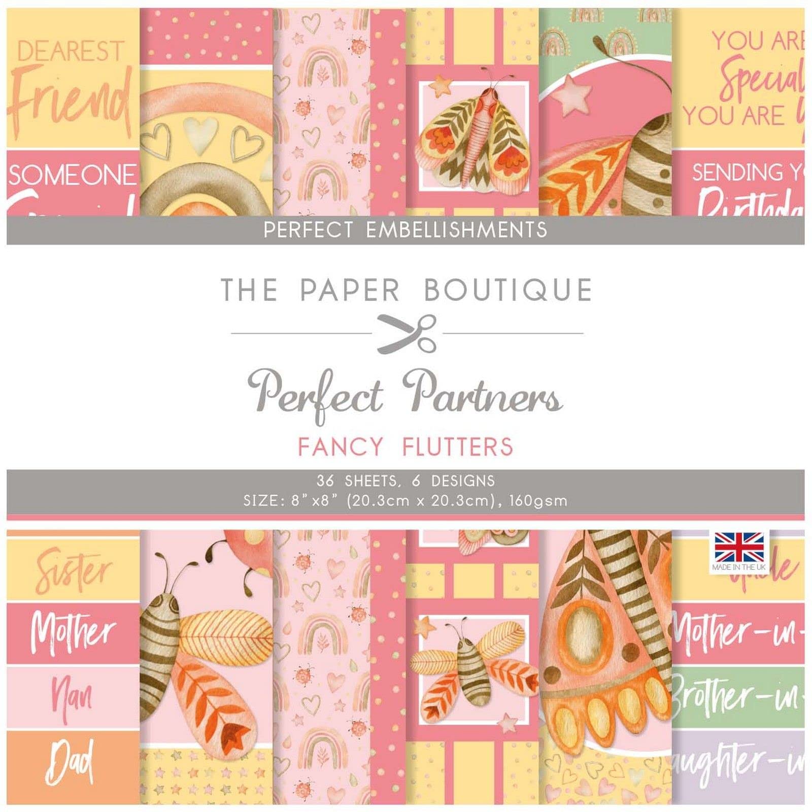 Paper Boutique The Perfect Partners - Fancy Flutters - Embellishments