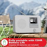 LEMEGA IR1 Internet Radio DAB Portable Bluetooth 60 Presets Grey view 4
