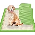Gardner Pet Pee Pads for Dogs Rugular 22"x22", Thicker ECO Green Small Disposable Puppy Training Pads Super Absorbent Full Edge-Wrapping Pad for Dogs, Puppies, Doggies, Cats-(20 Count)