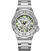 ADDIESDIVE Automatic Watches for Men Diver 200 M Waterproof Synthetic Sapphire Analog Mens Wristwatch Satinless Steel