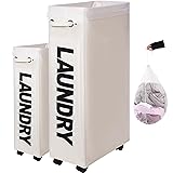 TWIRA 30" XXX-Large Rolling Laundry Basket with