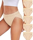 RHYFF Womens Underwear Cotton Bikini Panties High