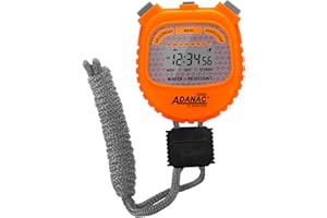Marathon Adanac 3000 Digital Stopwatch Timer - Acrylic Lens Display for Easy Cleaning | Commercial Grade Waterproof Shock Res