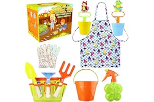 Megawodar Kids Gardening Toy with 12pcs Children Garden Tools in Gift Box for Boy and Girl's Birthday Christmas New Year Gift