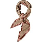 NUOHEMULE 100% Cashmere Triangle Scarf, Neck Scarves Small Scarf for Women & Men, 49''x12'' Lightweight Warm Fashion Scarves