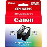 Canon PG-295 / CL-286 Genuine Ink Value Pack (2 Cartridges), Compatible with TR7120, TS6520, TS4320