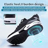 Hanani Steel Toe Caps Trainers Lightweight Boots EU41 UK7 Black White view 4