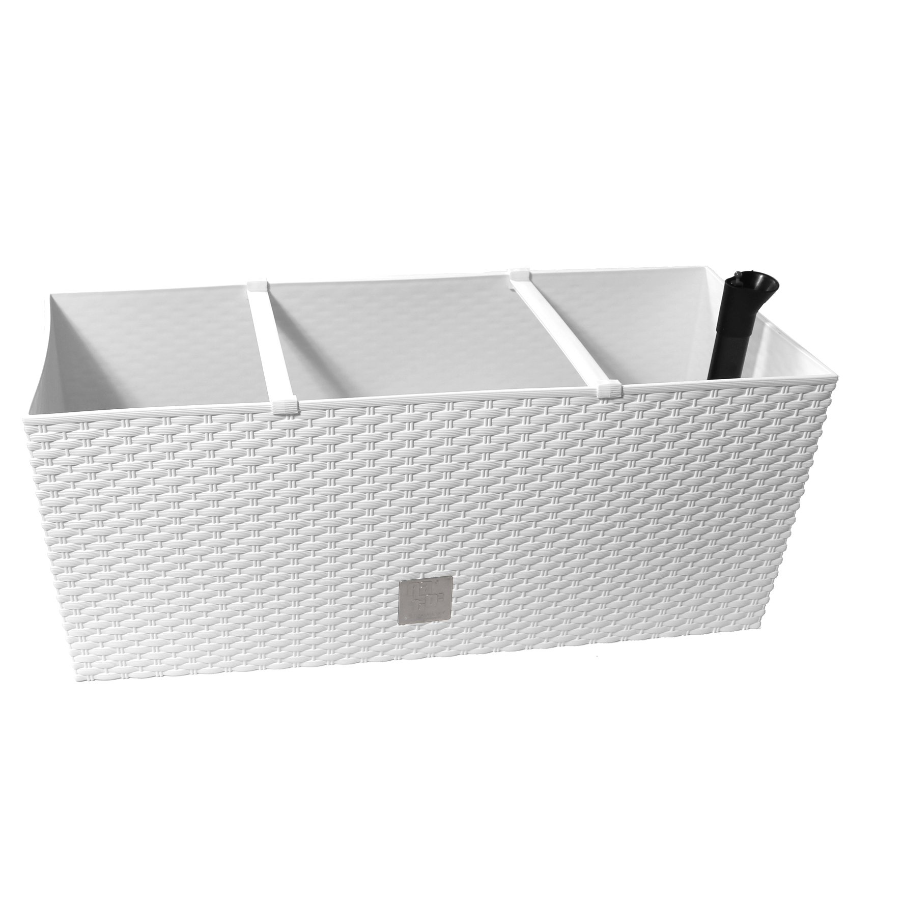 Prosper Plast DRTC600-S449 60 x 25 x 24 cm "Rato" Case Flowerpot - White