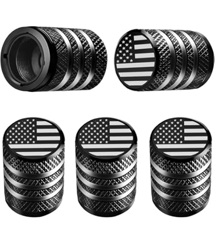 HOPESPANNER Tire Valve Stem Caps Decorative Red Shape Tyre Valve Dust Covers 7x36.5mm Aluminum Alloy Plastic 4 Pcs, Valve Stems & Caps - Canada