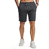 JMIERR Men's Shorts Casual Stretch Solid Short Elastic Waist Drawstring Lightweight Textured Summer Shorts