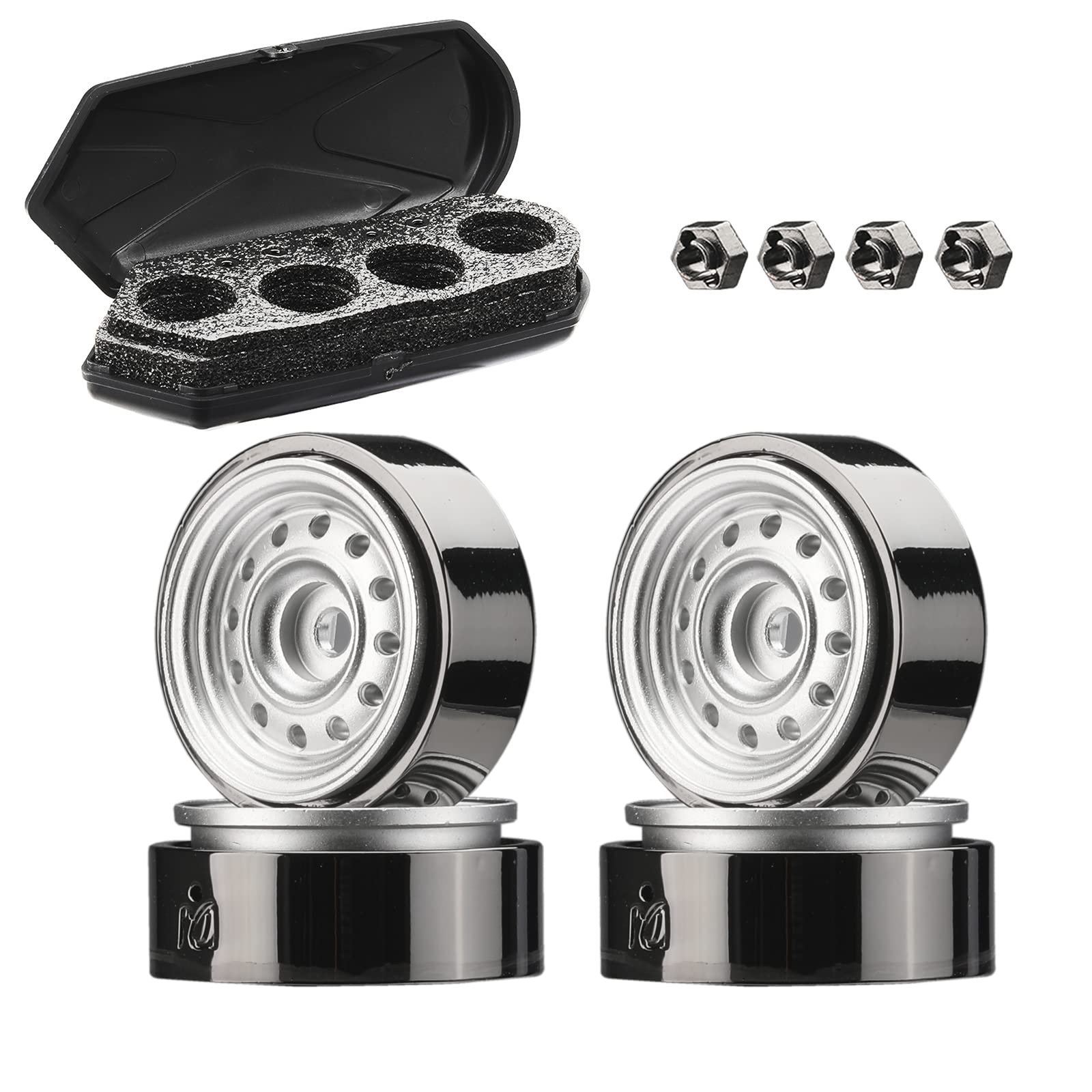 DJCRAWLER 1 Inch Classic Vintage Beadlock Counterweight CNC Wheels Rim ...