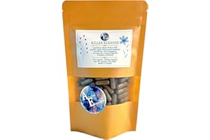 Killer Kleanse | 168 Vegan Capsules | Black Walnut, Wormwood, Clove, Cascara Sagrada | Alkaline Essentials | 28 Day Supply