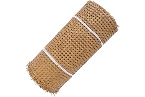 Cane Webbing 20x39in Heavy Duty Smooth Rattan Roll Flexible PE Synthetic Caning Material for Furniture, Chair, Cabinet, Baske