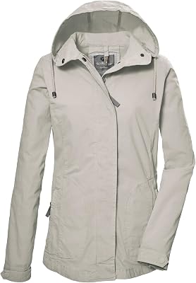 Donna Giacca/giacca di transizione con cappuccio GS 17 WMN JCKT GOTS, stein, 36, 42661-000