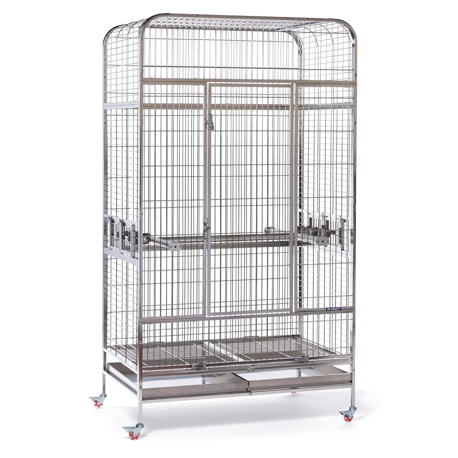 Photo 1 of ********* FOR PARTS ONLY-Side panels, top panels, trays, wheels, accessories all missing************
Prevue Pet Products Imperial Extra Large Stainless Bird Cage 3457