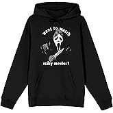 Bioworld Ghostface Want To Watch Scary Movies? Men's Black Graphic Hoodie