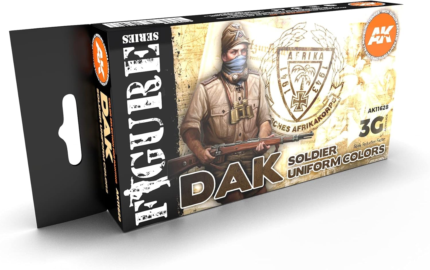 AK Interactive 3G DAK Soldier Uniform Paints - Plastic Modelling & Accessories Part Number AK-11628, Green