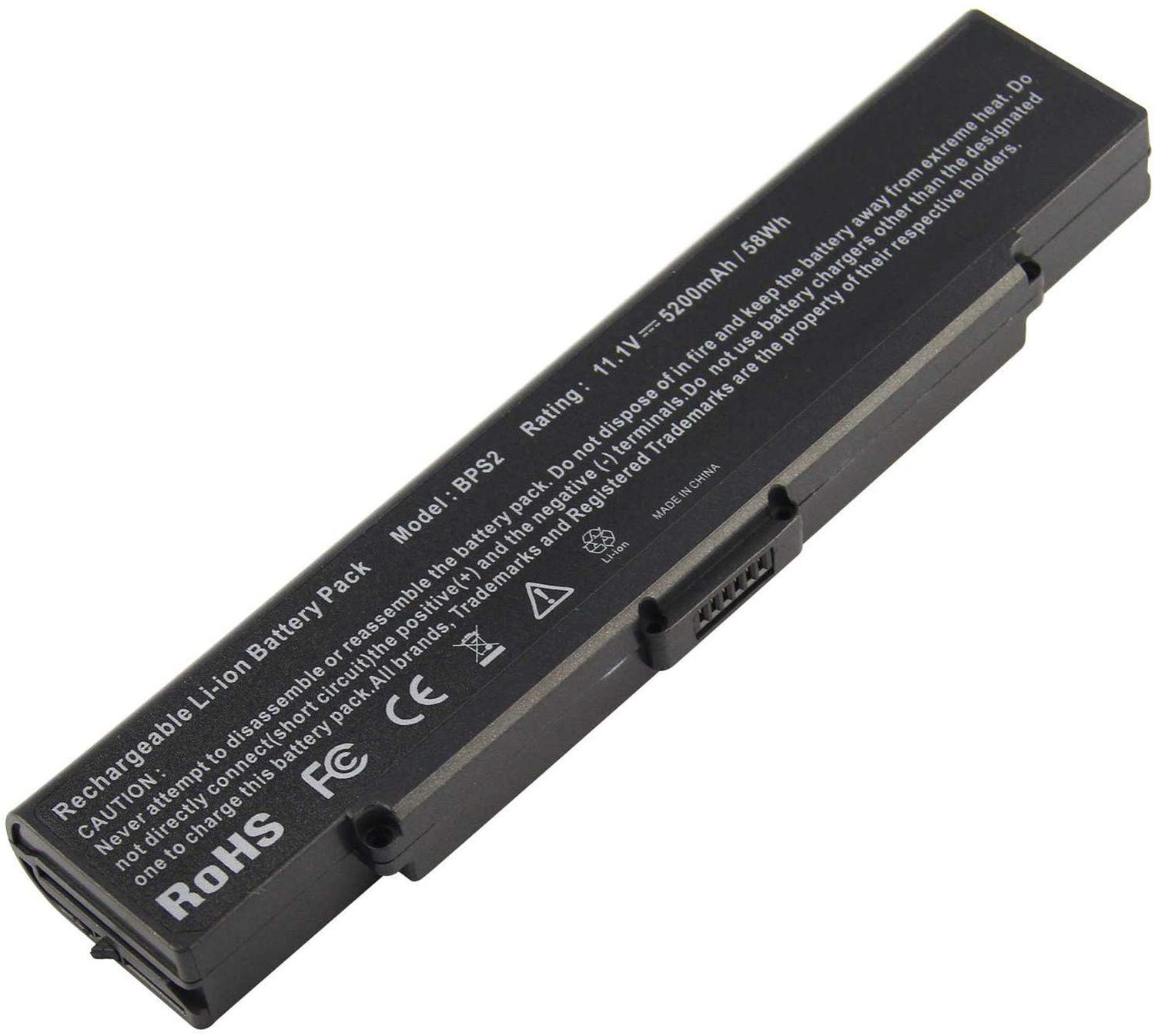VGP-BPL2 VGP-BPS2 VGP-BPS2A VGP-BPS2B VGP-BPS2C Laptop Battery Replacement for Sony Vaio VGN-C11C PCG-7Y1M PCG-7R2l VGN-FS515 VGN-S240 PCG-792L PCG-7D1M PCG-6C1N VFB-S1-XP VGN-AR (11.1V 5200mah)