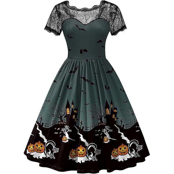 Amazon.com: Witchy Dress,Easy Halloween Costume Outfit Women Club Long  Sleeve Dress Ladies A-Line Stylish Comfy V Neck Baggy Pumpkin Pink  S,Costume : Clothing, Shoes & Jewelry