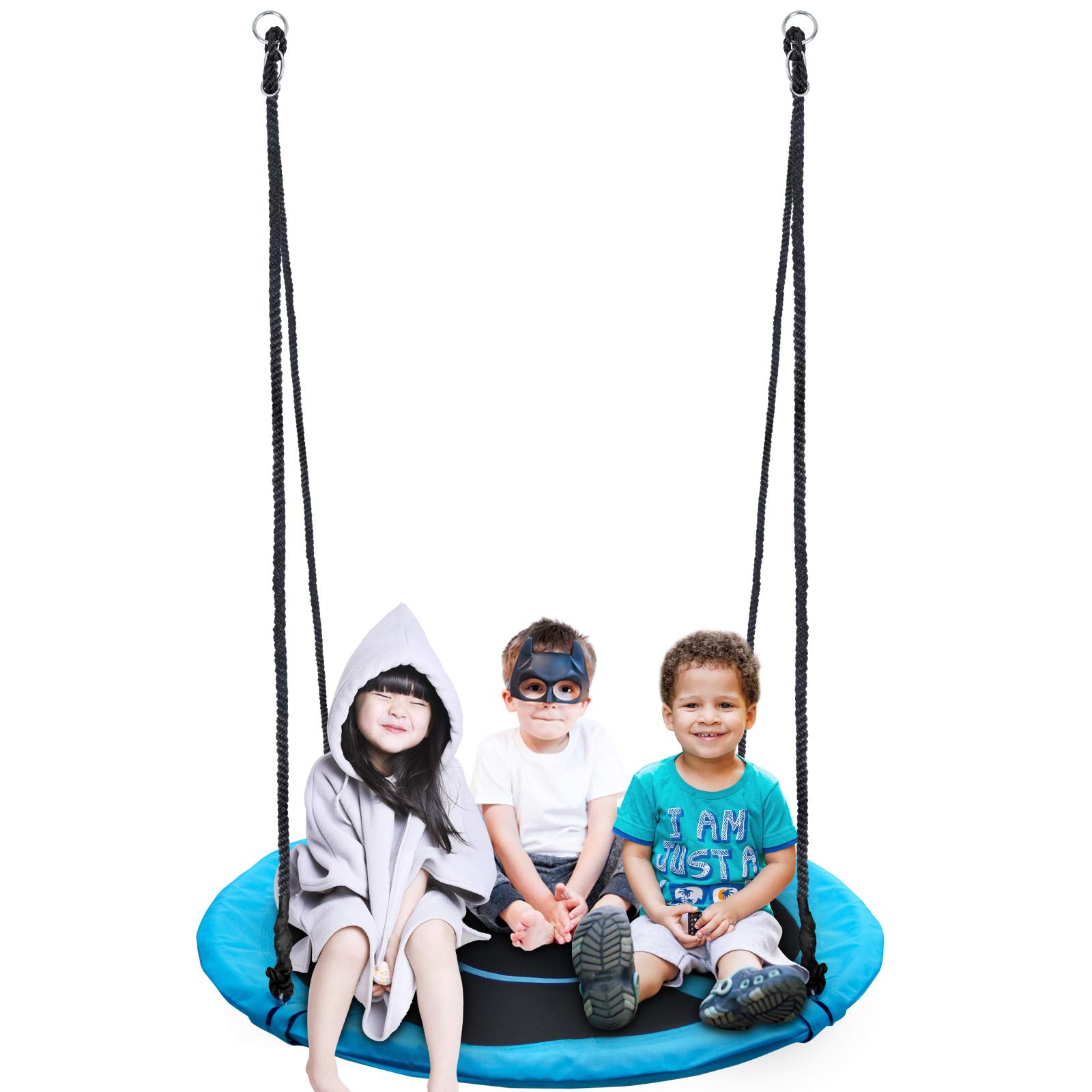 Homde Flying Saucer Swing 60 Inch 880lb Anti-Fade Tree Swing Set Outdoor Indoor Swings with Adjustable Straps for Kids, Men, Women and Teens (60 Inch Upgrade Version)