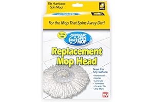 Hurricane Spin Mop Replacement Mop Head by BulbHead, Blue