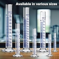 Thick Glass Graduated Cylinder Measuring Liquid Lab