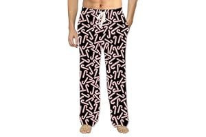 Soophiea Mens Christmas Halloween Pajama Pants Sleep Bottoms Pj Pants with Pockets