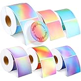 Humyoun 3000 Pcs 2 Inch Circle Thermal Sticker Labels Self-Adhesive Round Direct Thermal Labels for DIY Gradient Color Round Printable Label Stickers for Logo Design Baking Name Tag