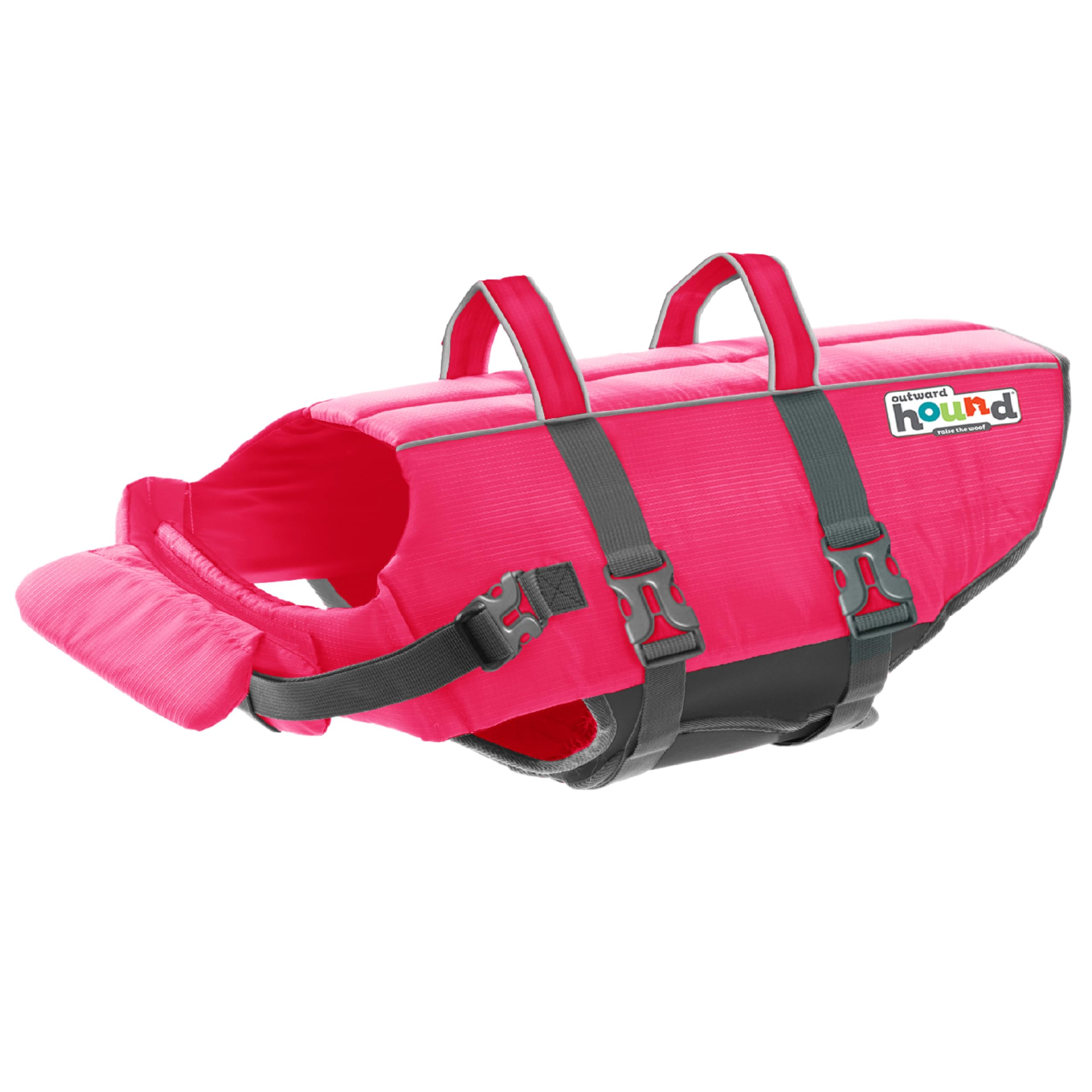 Outward Hound Granby Splash Pink Dog Life Jacket, Medium