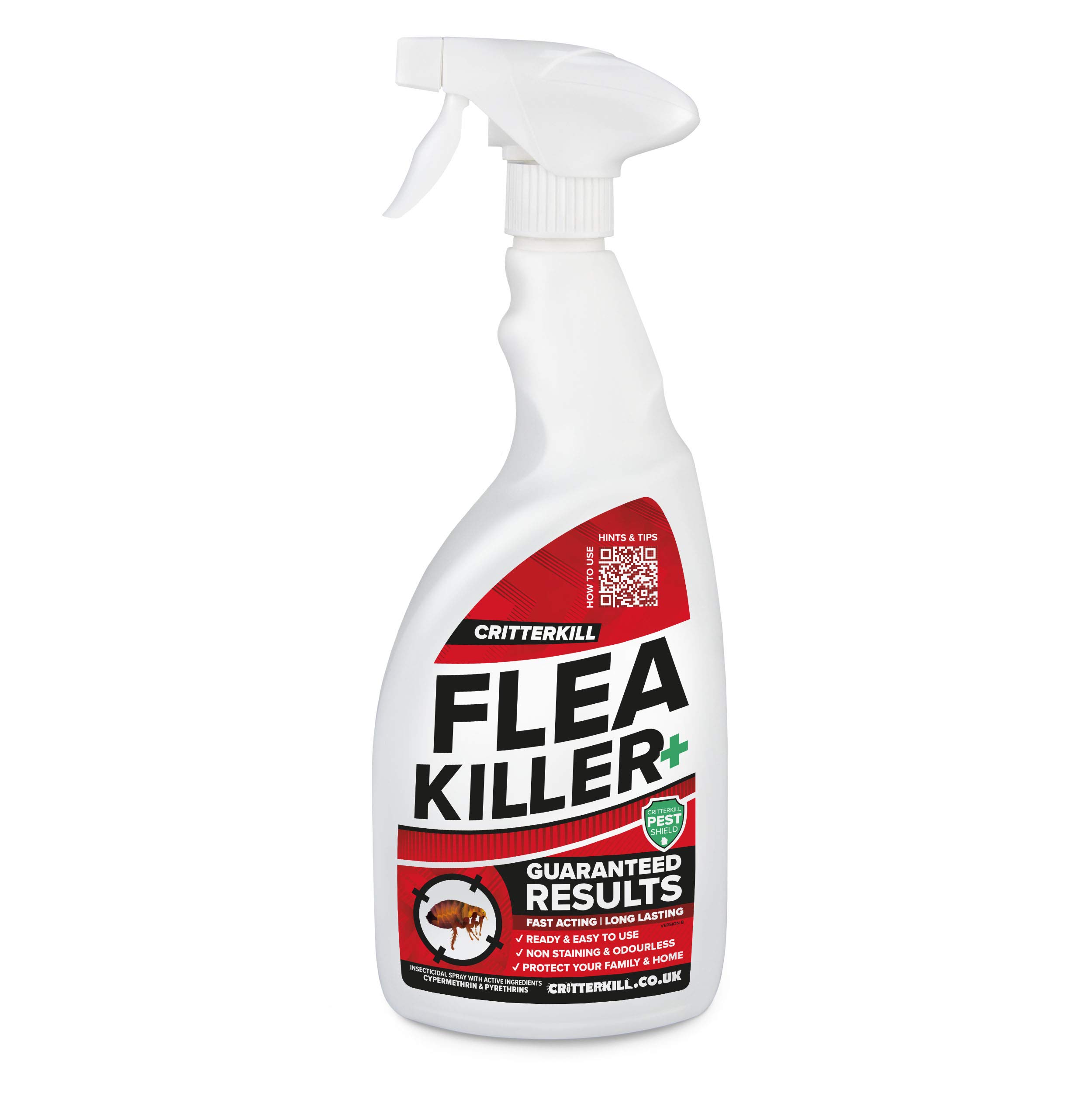 CritterKill Professional Flea Killer Spray | Guaranteed Results | Used by Pest Controllers 1L