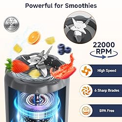 COKUNST Portable Blender, 17Oz Personal Blender for