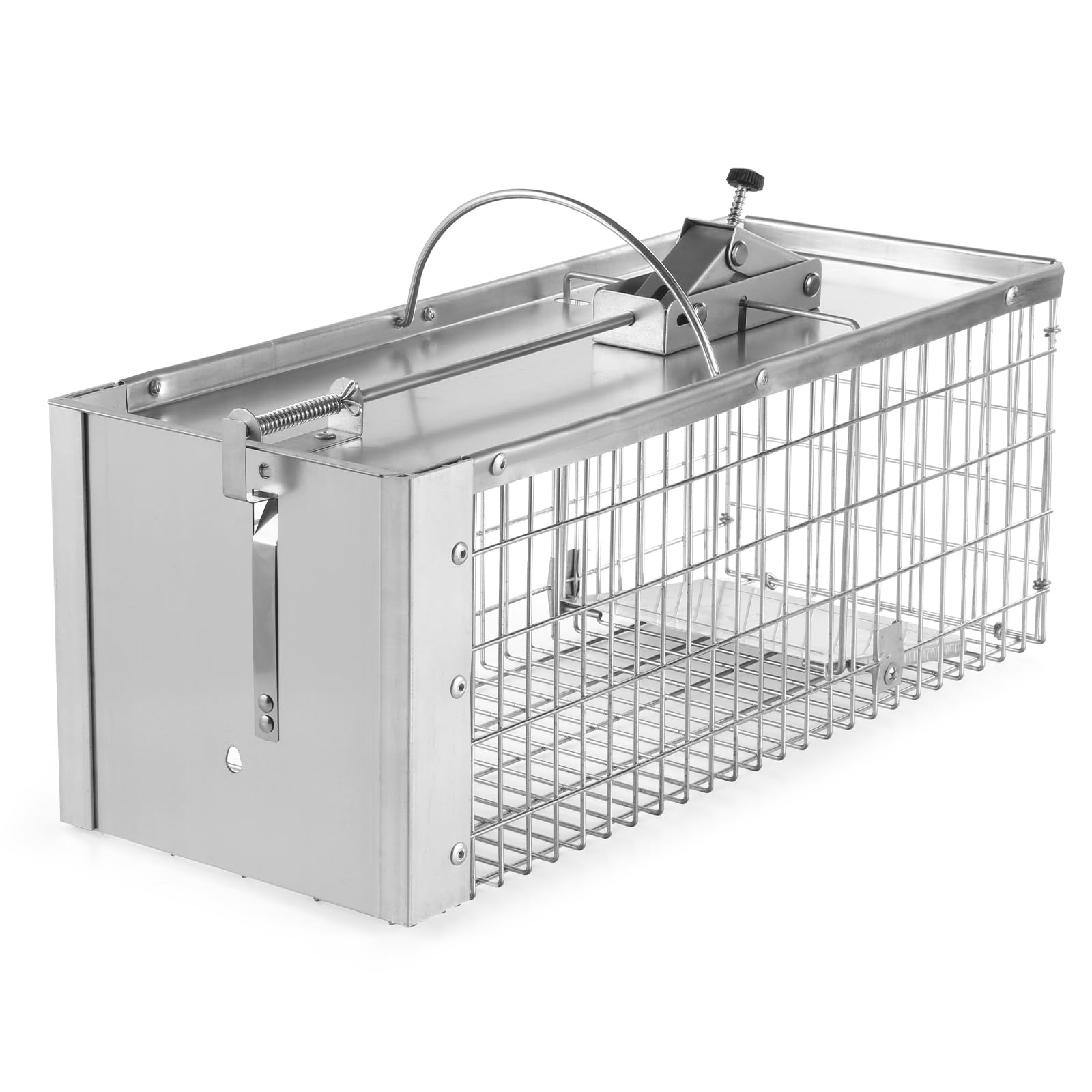 Photo 1 of Meldoz Live Animal Cage Trap, Heavy Duty Humane Cage Trap for Squirrels, Chipmunks, Rabbits, and Small Rodents, Safely Catch & Release - 1 Trap