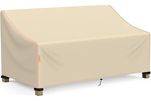 Patio Sofa Cover, 3-Seater Outdoor Couch Covers Waterproof Winter, 420D Patio Furniture Cover Loveseat, Outdoor Sofa Covers w