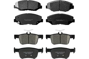 SIPAUTEC-Front and Rear Carbon Fiber Ceramic Brake Pads Replacement For 2016 2017 2018 2019 2020 2021 Honda Civic SP914 SP1878