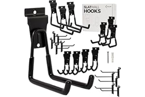 FELLER Slatwall Hooks and Slatwall Accessories - 20 Pack Premium Heavy Duty Single and Double Slatwall Hooks & Hangers for Efficient Storage, Used as Proslat Accessories