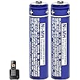 ZZWJBCYLE 2 Pack BK-30AAABU Ni-MH AAA Rechargeable Batteries for Panasonic, 1.2V 300mah AAA Ni-MH Rechargeable Batteries for Panasonic Cordless Phones, Remote Controls, Electronics