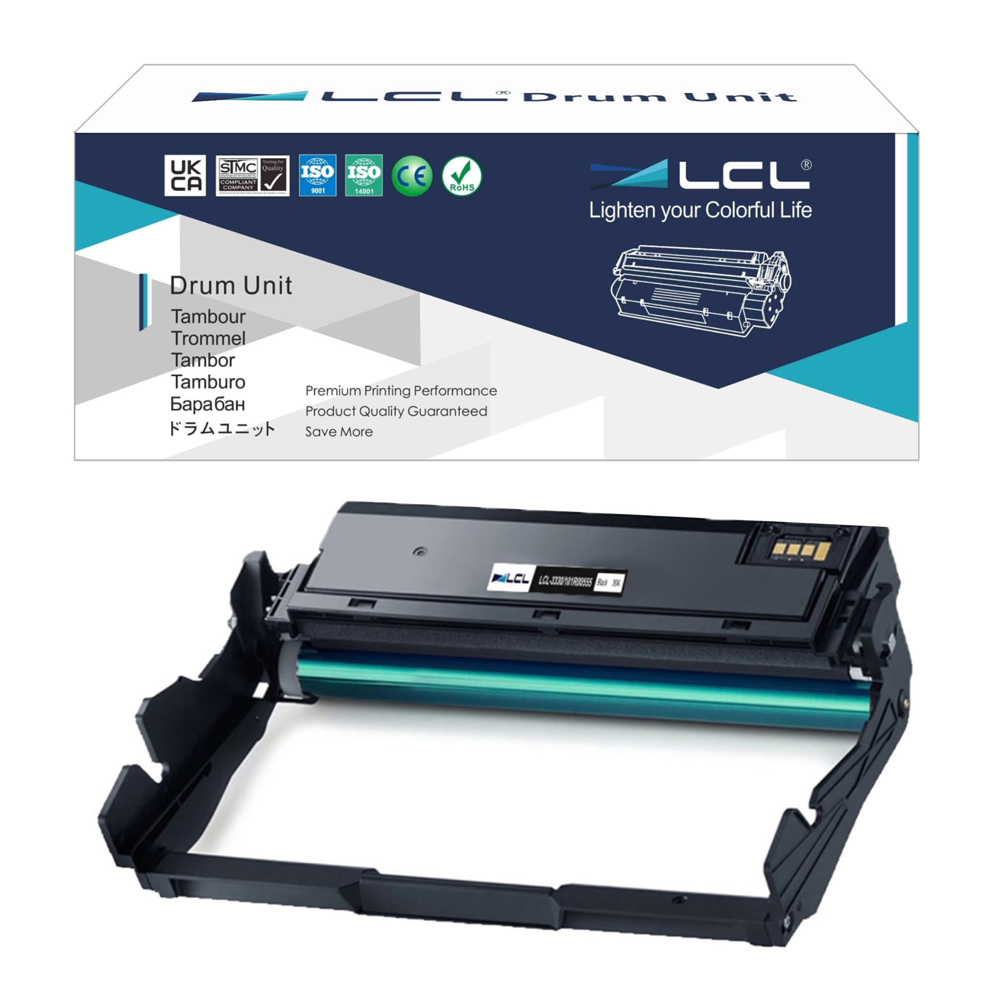 LCL Compatible Drum Phaser 3330 WorkCentre 3335 3345 101R00555 30000PAGES (1Pack Drum) Replacement for Xerox WorkCentre 3335 WorkCentre 3345 3335DNi 3345DNi Phaser 3330 3345VDNi 3330DNi