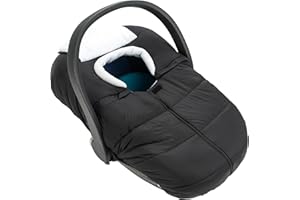 SERAPHY Car Seat Covers for Babies, Winter Baby Car Seat Covers, Universal Carseat Covers Canopies for Boys and Girls, Warm Infant Car Seat Covers -Black