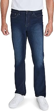 IZOD Men's Denim Jeans - Comfort Stretch Jeans - Casual Relaxed Fit Jeans for Men