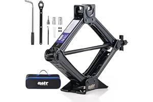 Orion Motor Tech 2 Ton Scissor Jack, 14 pc. Dual-Action Car Scissor Jack Kit for Sedan SUV MPV with Drill Socket Ratchet Wren