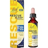 Bach RESCUE SLEEP Dropper 20mL, Natural Sleep Aid, Homeopathic Flower Essence, Free of Melatonin, Sugar, &amp; Gluten, Family-Friendly, Non-alcohol Formula