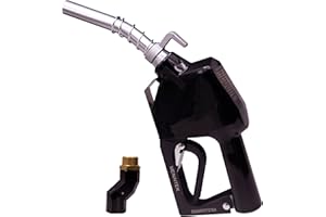 MENAITEK 3/4" Inch NPT Automatic Shut Off Fuel Nozzle Kit Fuel Pump Handle 360° Hose Swivel,13/16" Spout 16 GPM Flow with Hook designed for Gasoline, Diesel,Kerosene Biodiesel up to B20, E15 Kerose